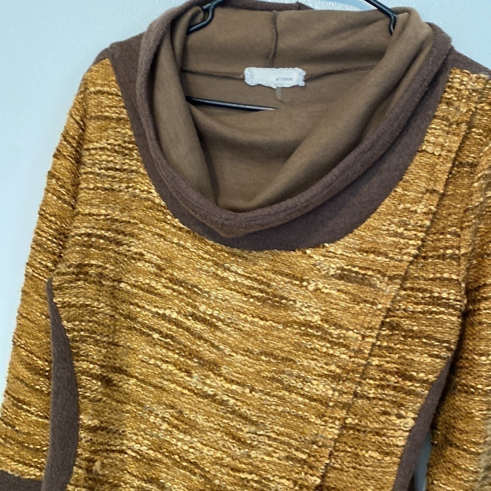 Anthropology a’reve cowl neck cozy wrap sweater size medium - Picture 6 of 13